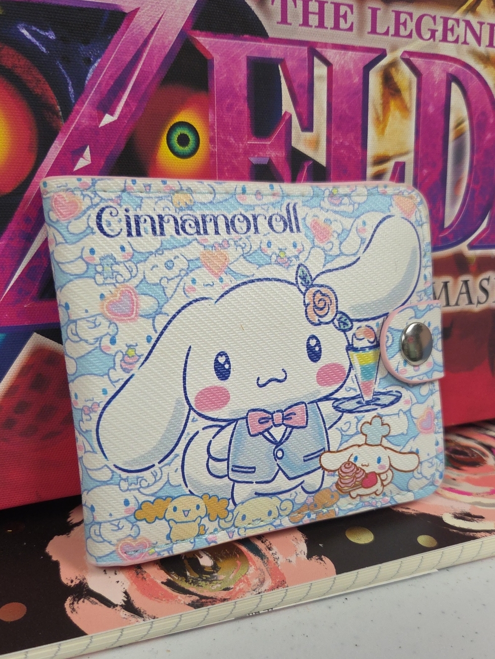 Sanrio Cinnamoroll Pastel Blue and Pink Kids Card Wallet
